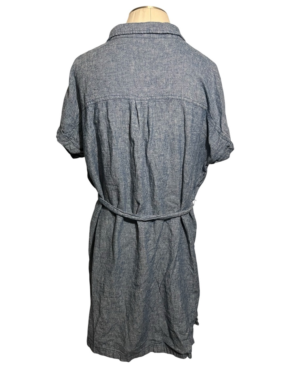 Sonoma Blue Chambray Shirt Dress - Picture 3 of 5